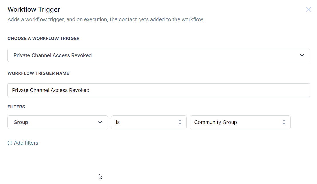 Private Channel Access Revoked Trigger – figure 6