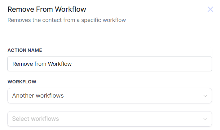 Remove From Workflow Action – figure 4