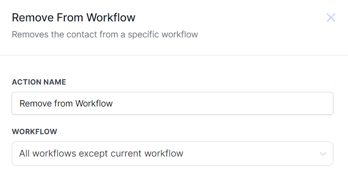 Remove From Workflow Action – figure 6