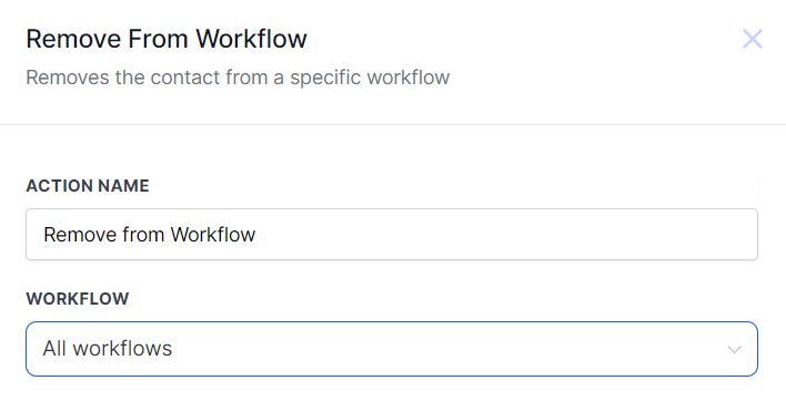 Remove From Workflow Action – figure 7