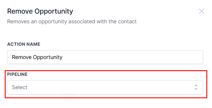 Remove Opportunity Action – figure 3