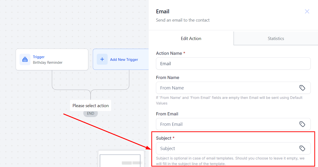 Send Email Action – figure 5