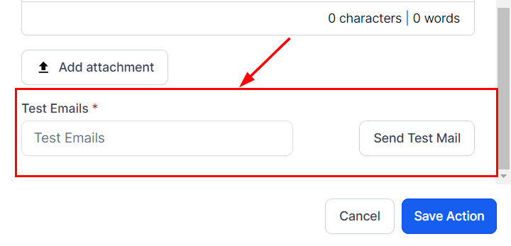 Send Internal Notification Action – figure 10