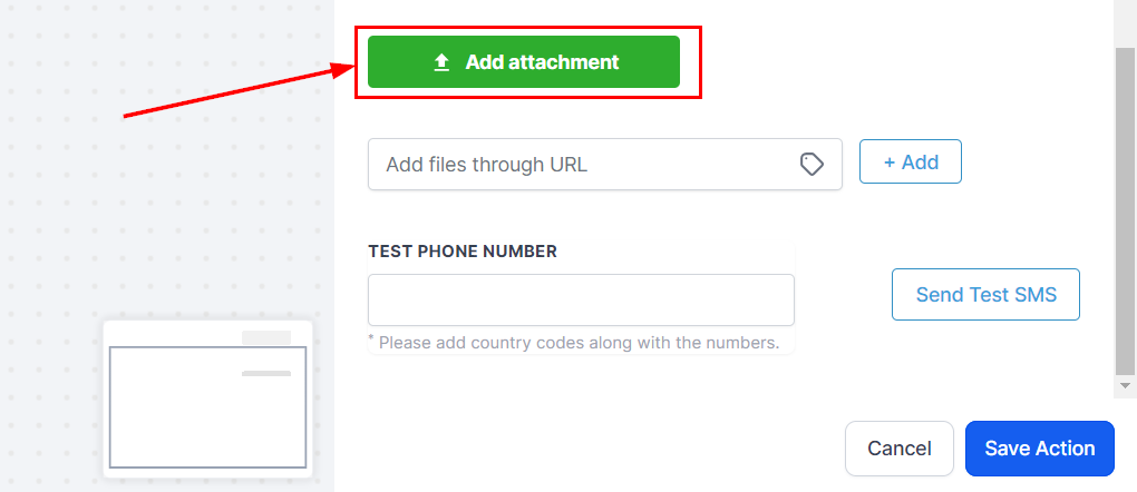 Send Internal Notification Action – figure 18