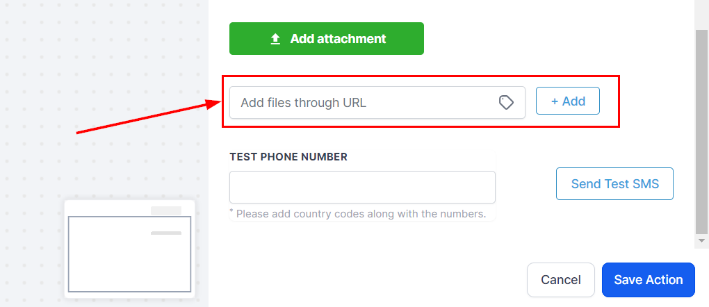 Send Internal Notification Action – figure 19