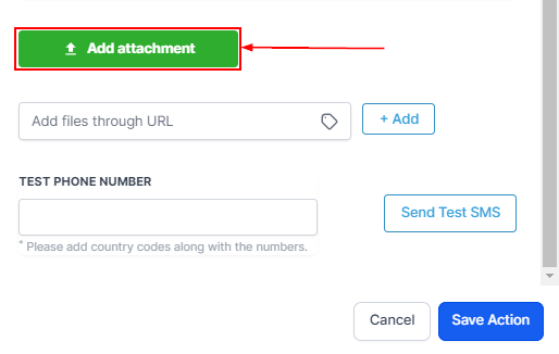 Send SMS Action – figure 5