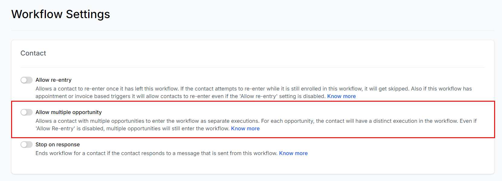 Settings in Workflow Builder – figure 4