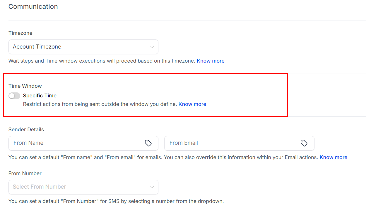 Settings in Workflow Builder – figure 7