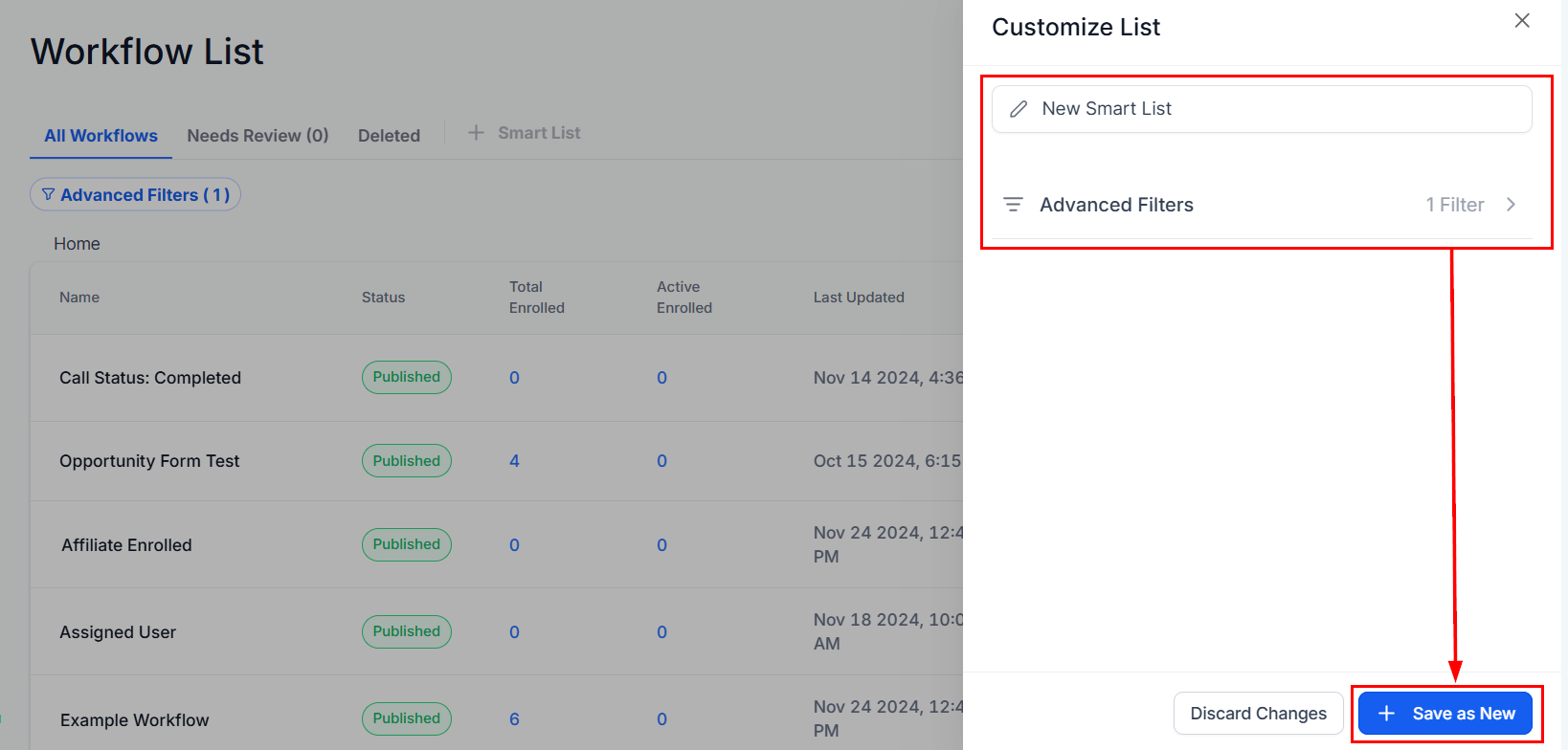 Smart Lists for Workflows – figure 6