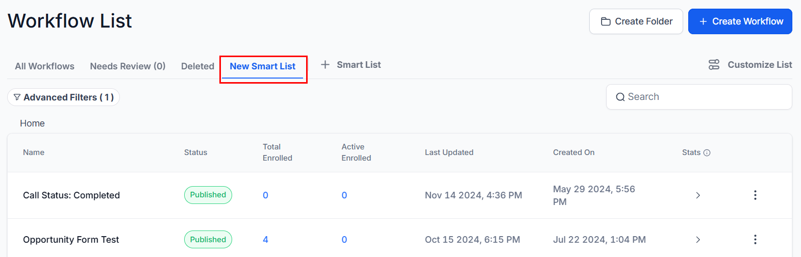 Smart Lists for Workflows – figure 7