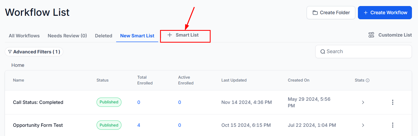Smart Lists for Workflows – figure 8