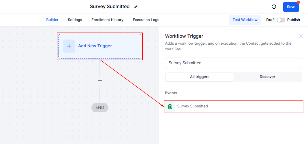 Survey Submitted Trigger – figure 1
