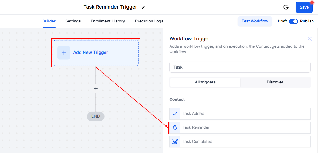 Task Reminder Trigger – figure 1