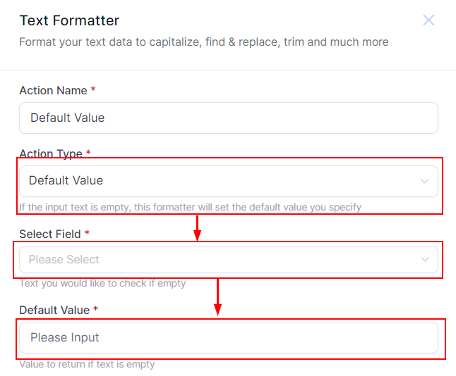 Text Formatter Action – figure 3