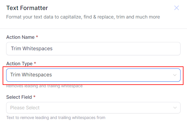 Text Formatter Action – figure 7