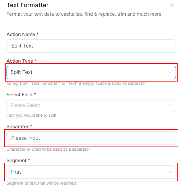 Text Formatter Action – figure 8