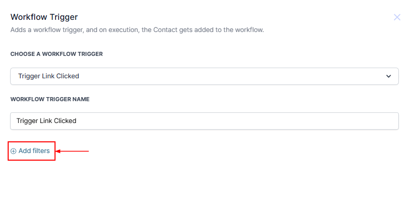 Trigger Link Clicked Trigger – figure 2