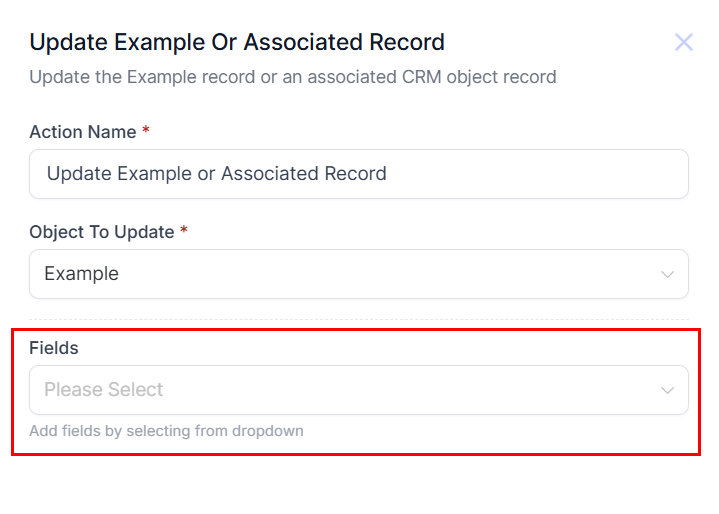 Update Custom Object or Associated Record Action – figure 5