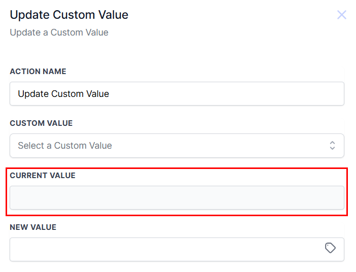 Update Custom Value Action – figure 5