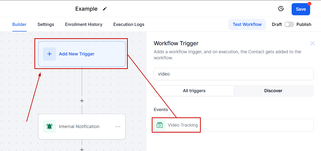 Video Tracking Trigger – figure 1