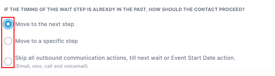 Wait Event Action – figure 7