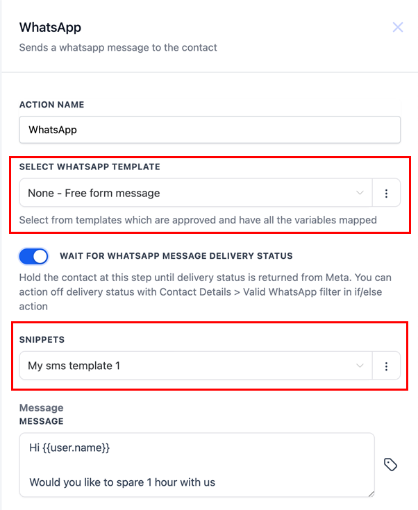 WhatsApp Action – figure 4