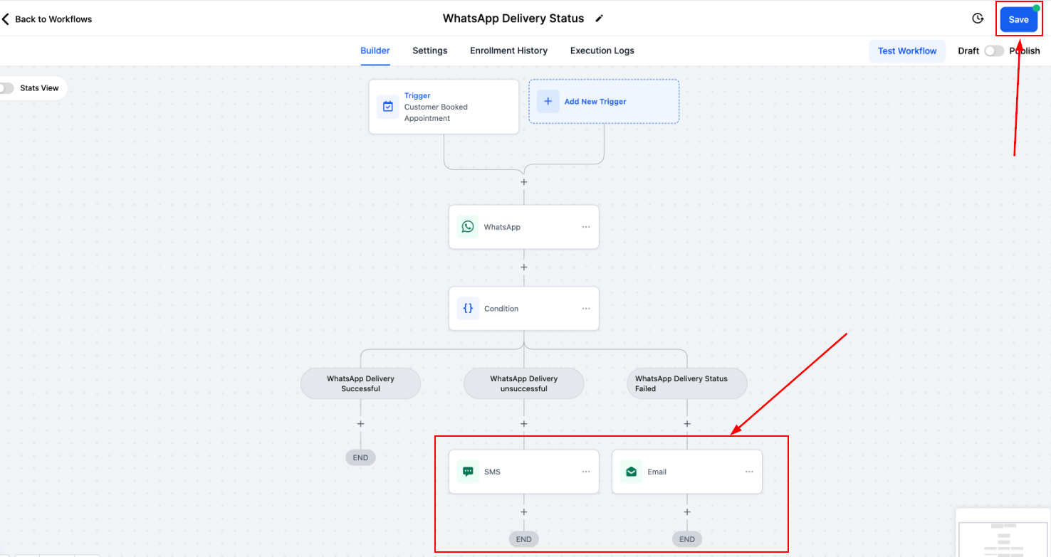 WhatsApp Delivery Status in Workflows – figure 5