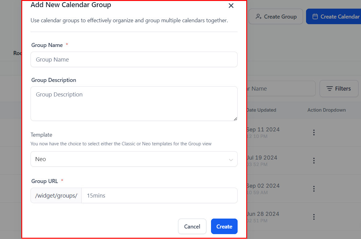 Calendar Groups – figure 2