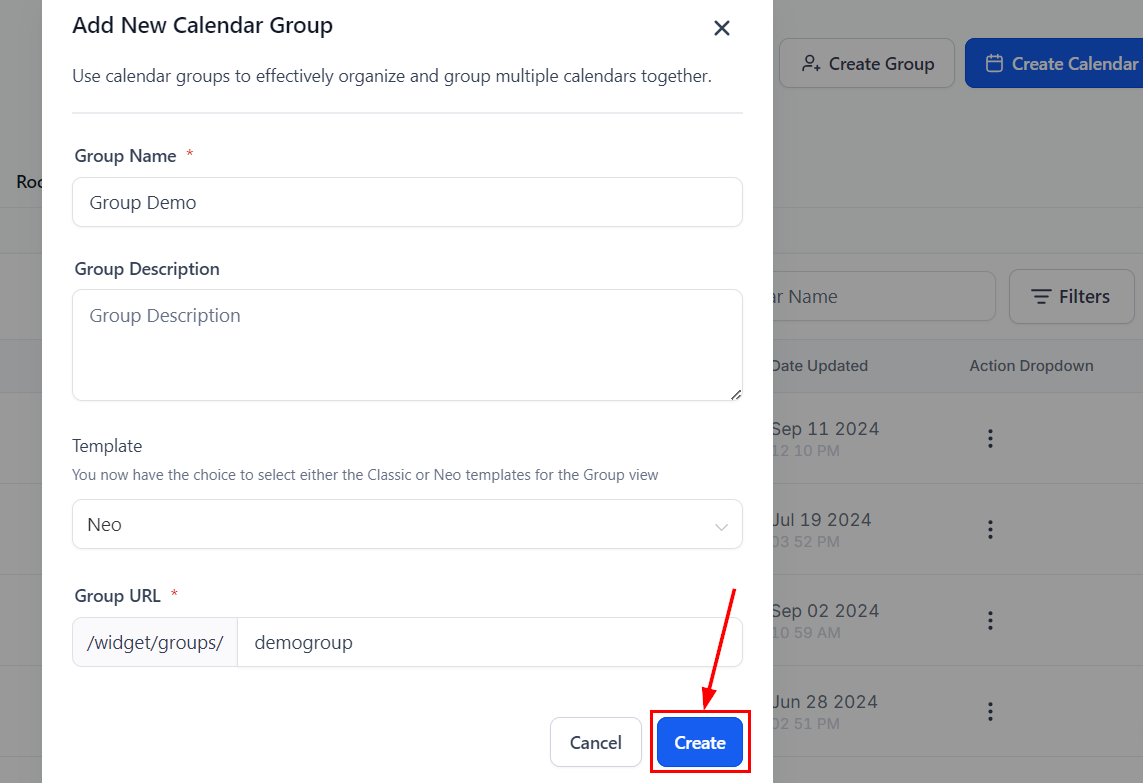 Calendar Groups – figure 3