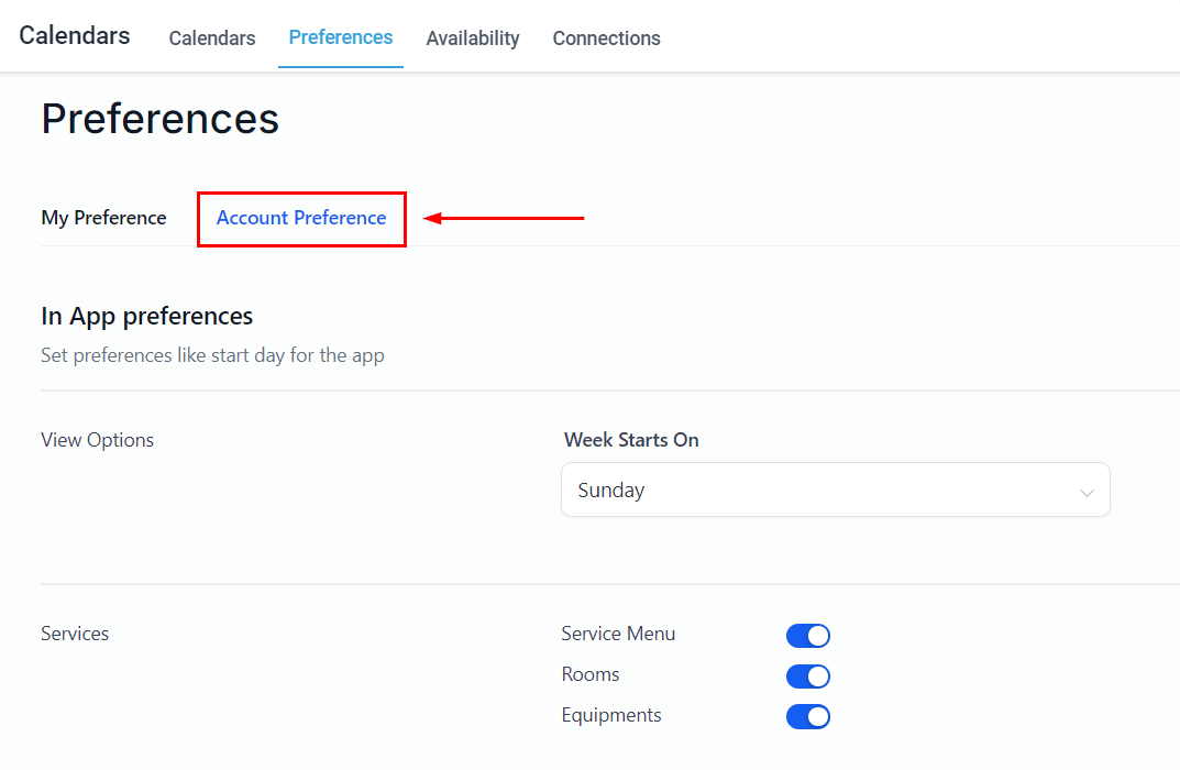 Calendar Settings – figure 8