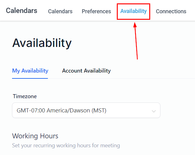Calendar Settings – figure 9