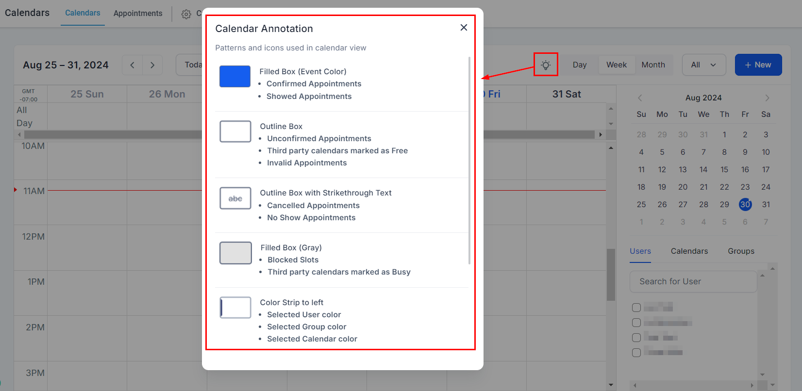 Calendars Overview – figure 6