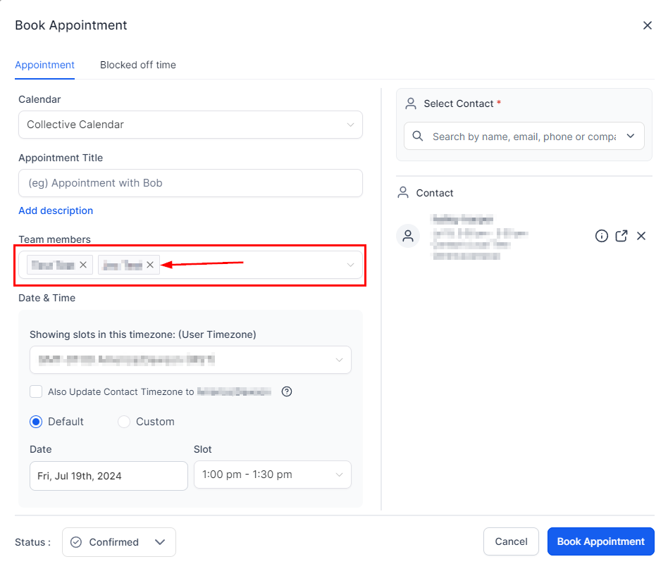 Collective Booking Dynamic Team Assignment – figure 3