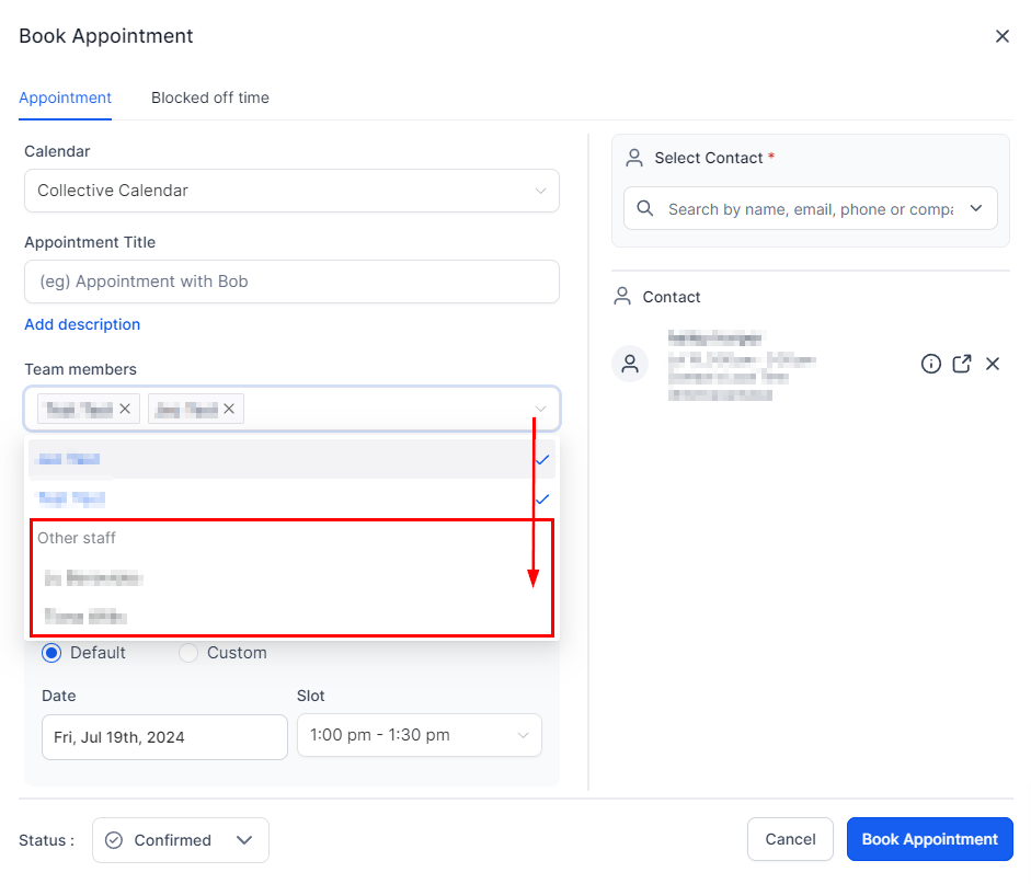 Collective Booking Dynamic Team Assignment – figure 4