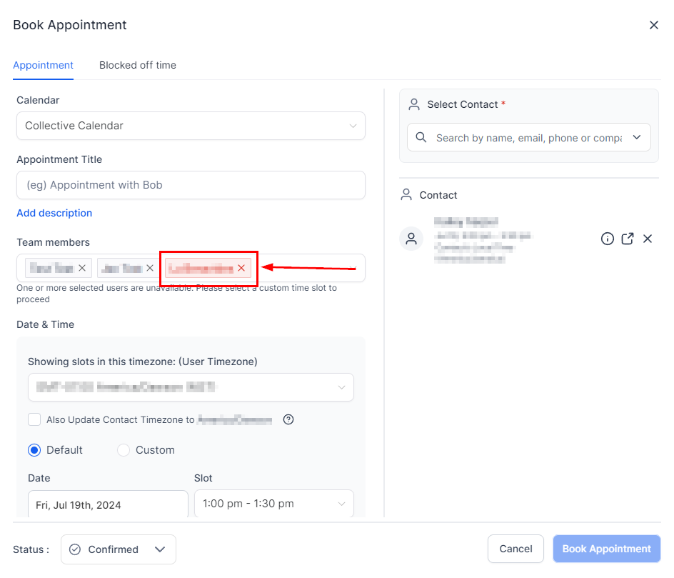 Collective Booking Dynamic Team Assignment – figure 5
