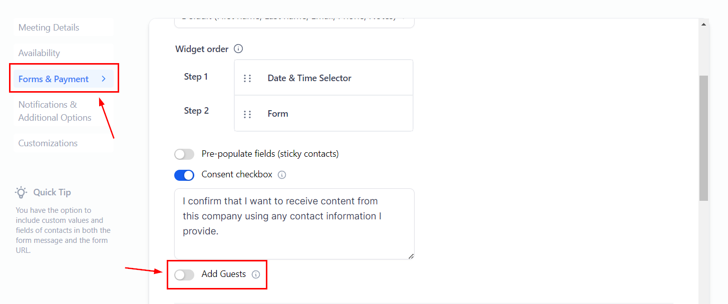 How to Add Guests to an Appointment – figure 3