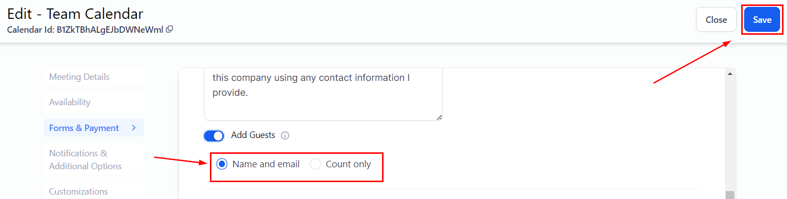How to Add Guests to an Appointment – figure 4