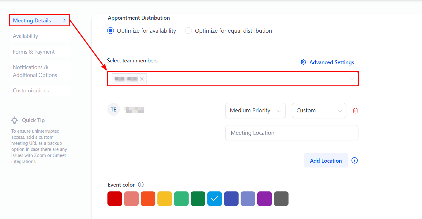 How to Configure Staff Member Selection in Round Robin Calendars – figure 3