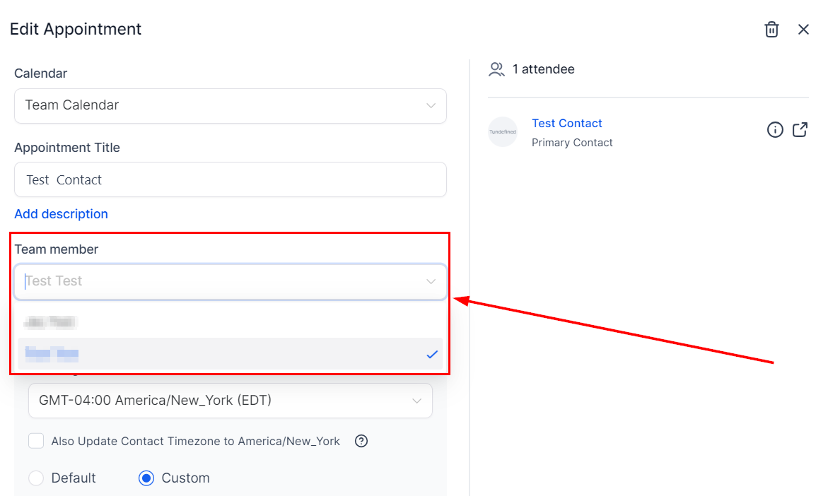 How to Configure Staff Member Selection in Round Robin Calendars – figure 7