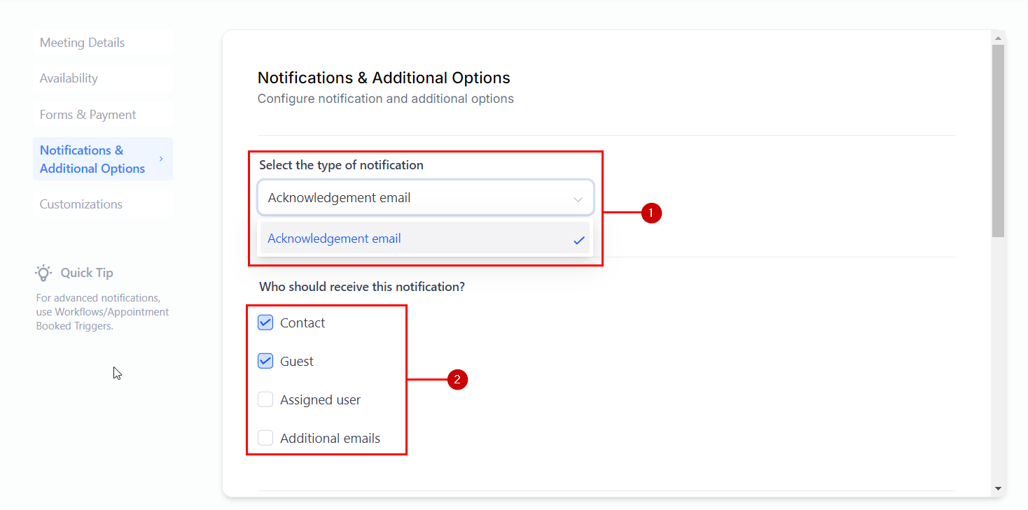 How To Configure Your Appointment Notifications & Additional Options – figure 3