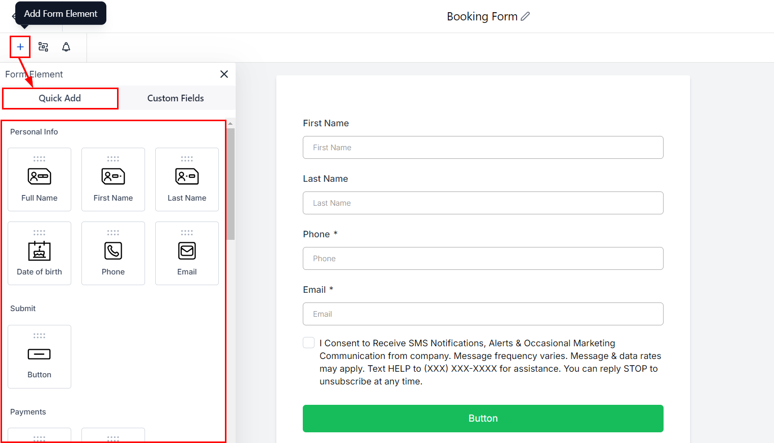 How to Connect a Custom Form to Your Calendar – figure 4