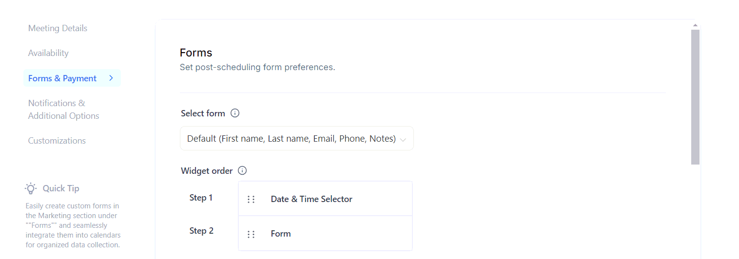 How to Connect a Custom Form to Your Calendar – figure 9