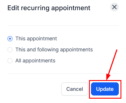 How to Create and Edit a Recurring Appointment – figure 9