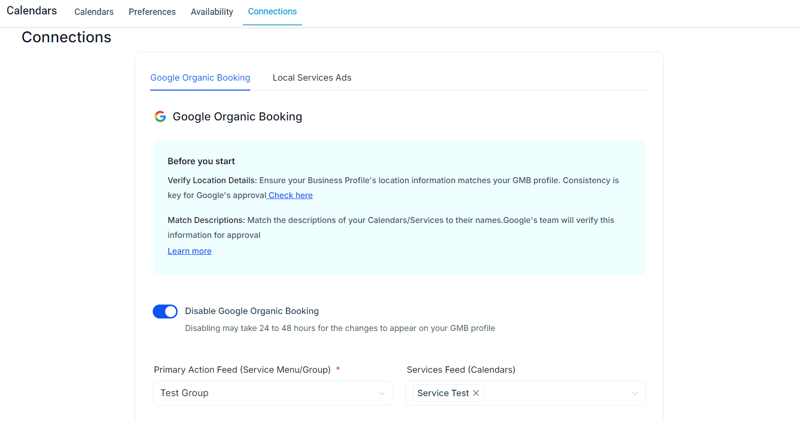 How to Disable Google Organic Booking – figure 2