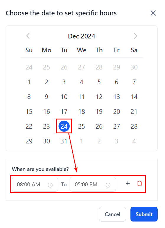 How To EditUpdate The Calendar Availability & Slot Settings – figure 8