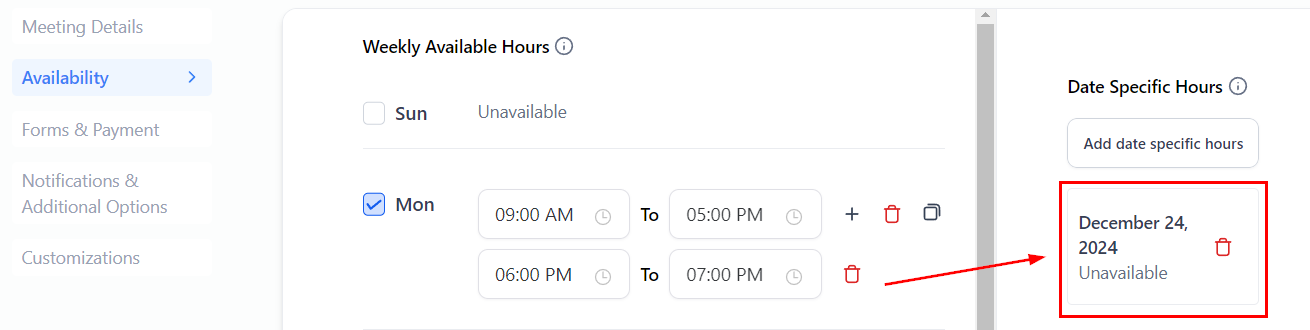 How To EditUpdate The Calendar Availability & Slot Settings – figure 10