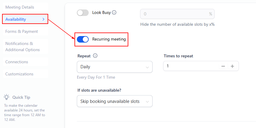 How to Set Up Recurring Appointments – figure 3