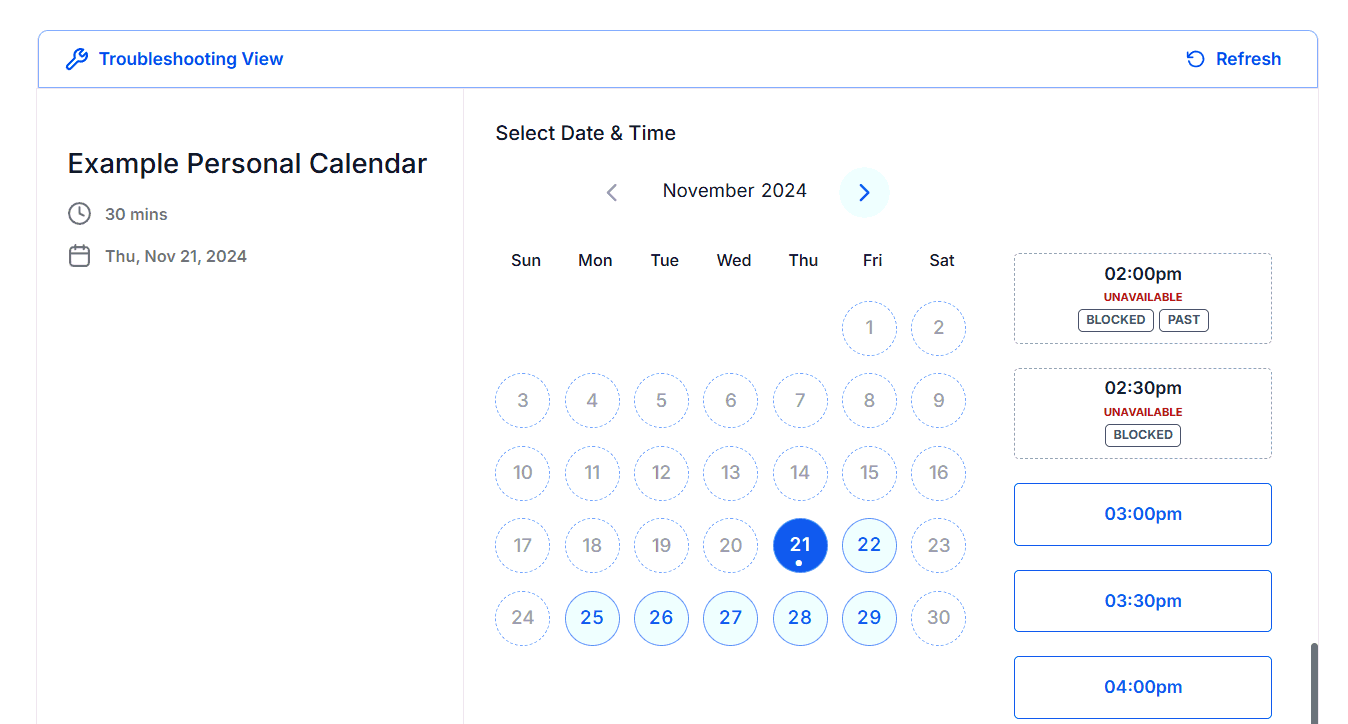How to Use the Troubleshooting Tool in Calendars – figure 4