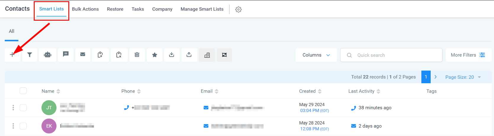 Adding Additional Email Addresses to a Contact – figure 1
