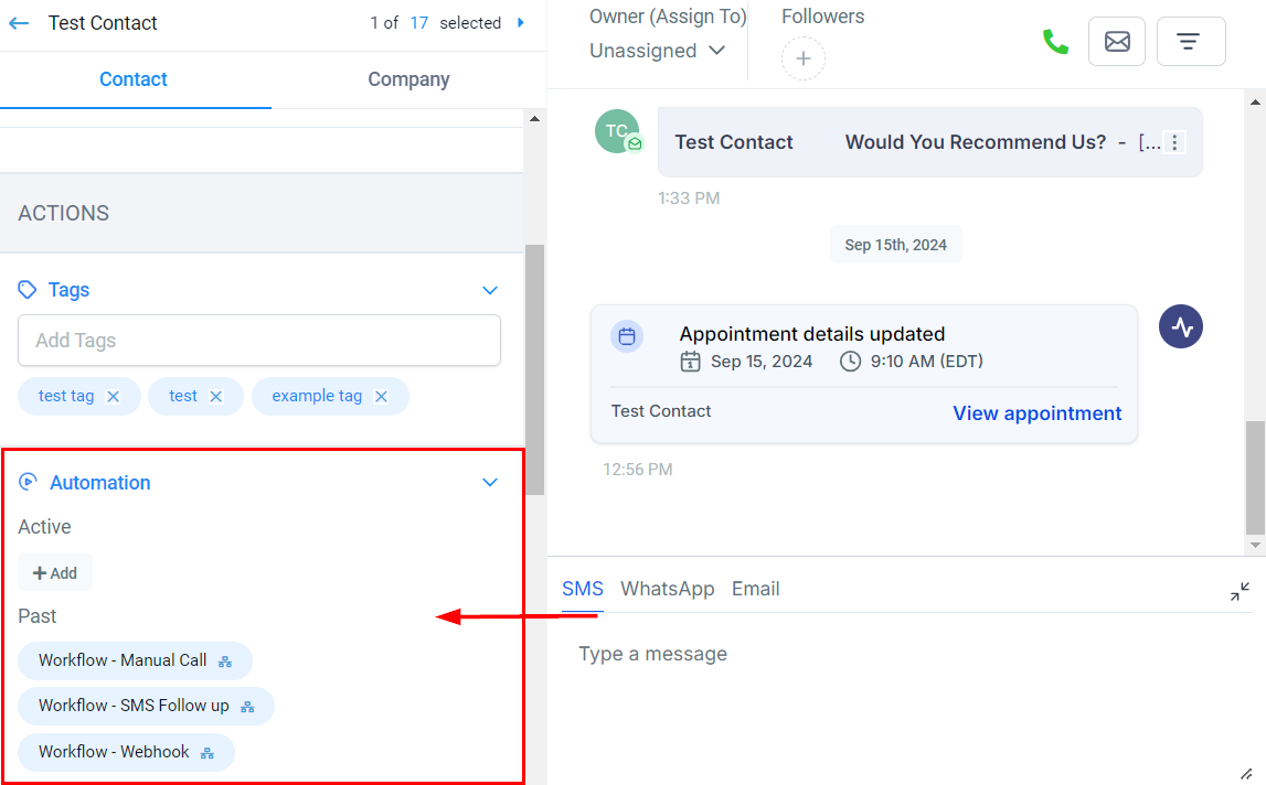 Contact Details - Overview – figure 8